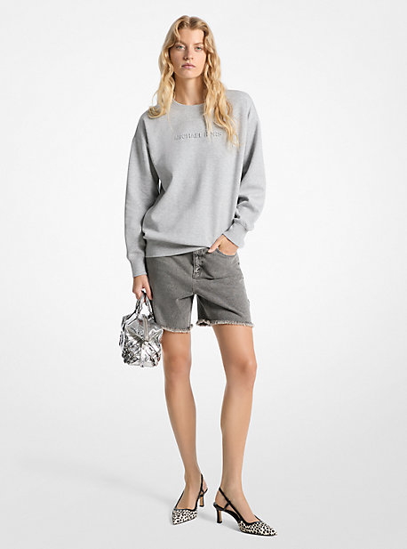 Logo-embossed sweatshirt - White