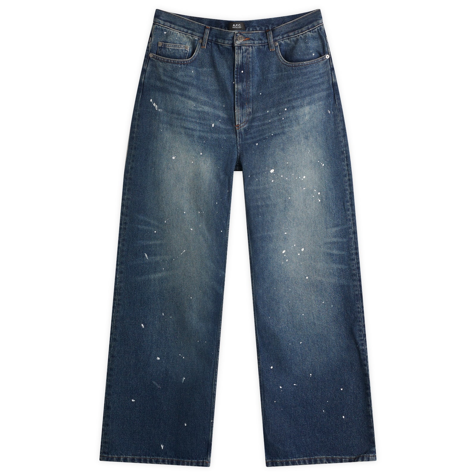 Men's Relaxed H Painter Denim Jeans in Washed Indigo