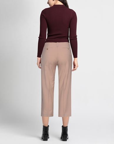 Alysi Woman Pants Light brown Size 6 Virgin Wool, Lycra