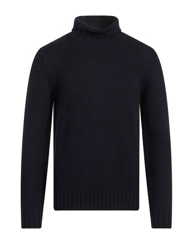 Man Turtleneck Midnight blue Size 42 Baby alpaca wool, Merino Wool