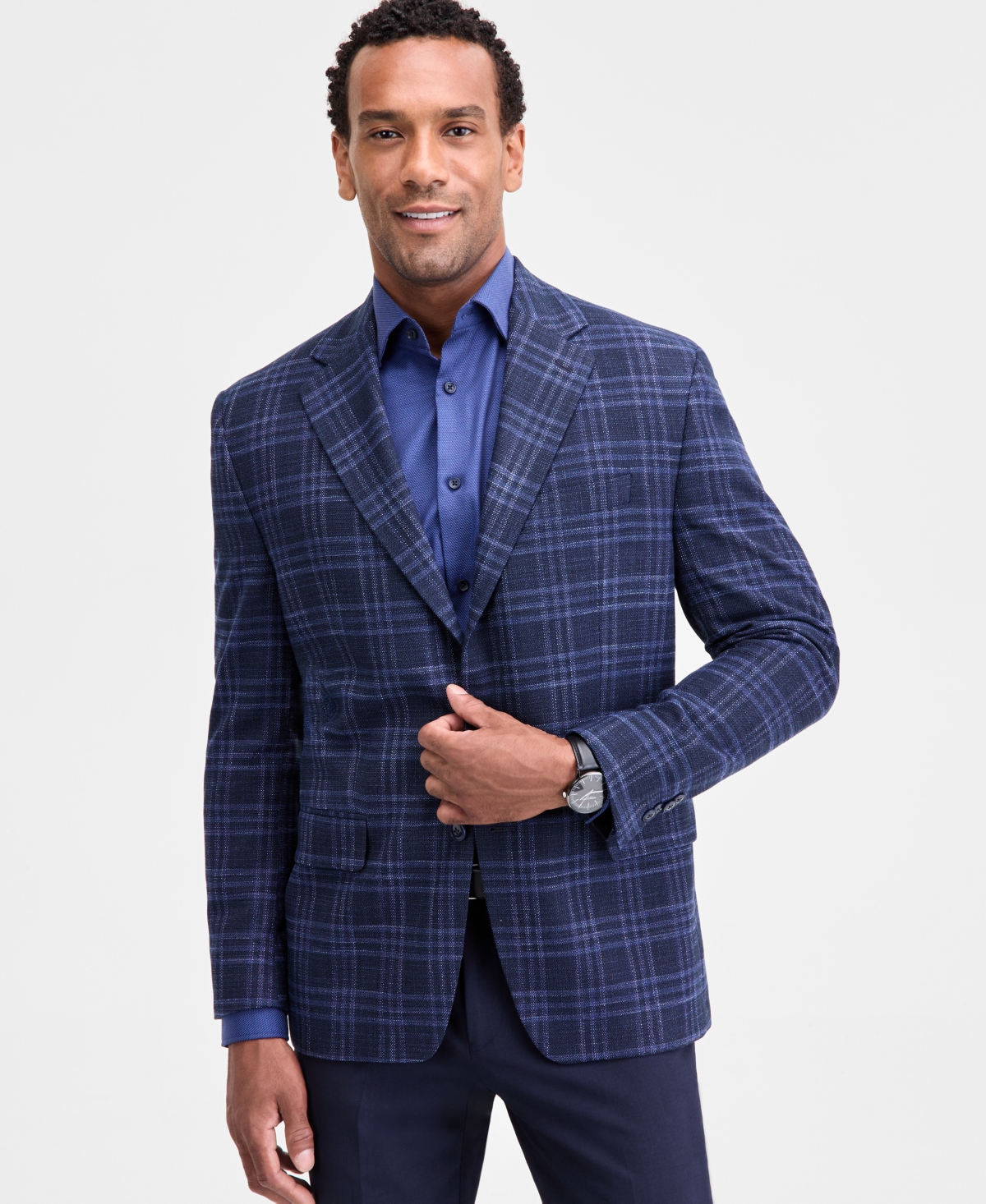 Men's Classic-Fit Stretch Sport Coat - Midnight Navy