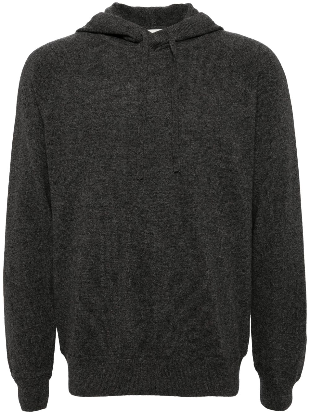 Long-sleeved cashmere hoodie - Grey