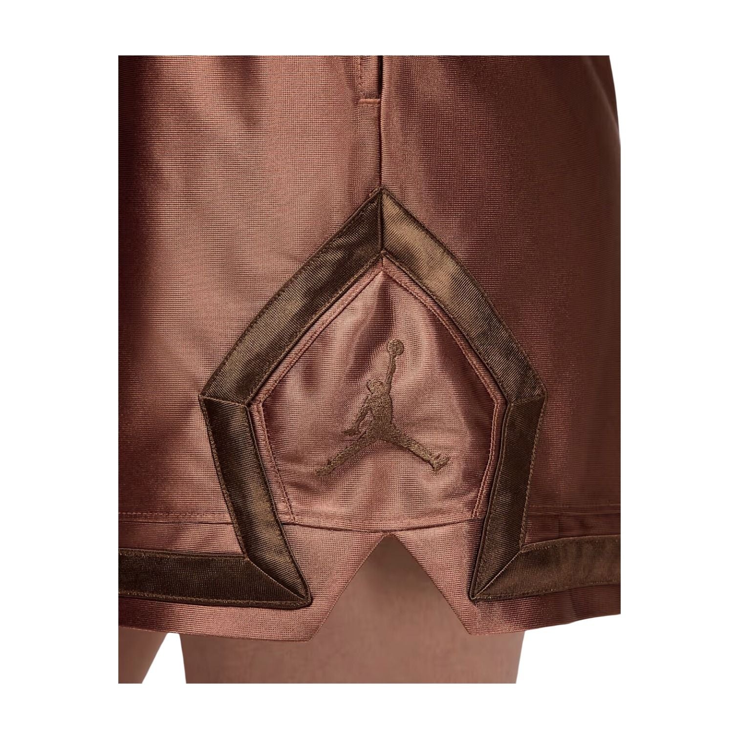 (WMNS) Air Sports Dri-FIT 10cm Diamond Shorts 'Red Bark Cocoa Wow'
