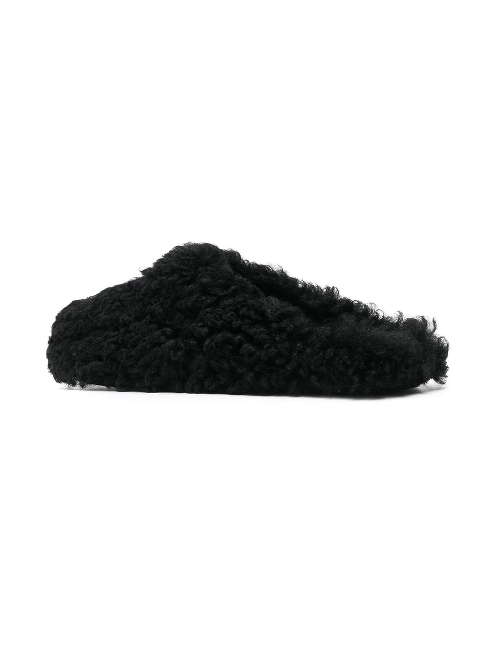 Black Calf Hair Mules
