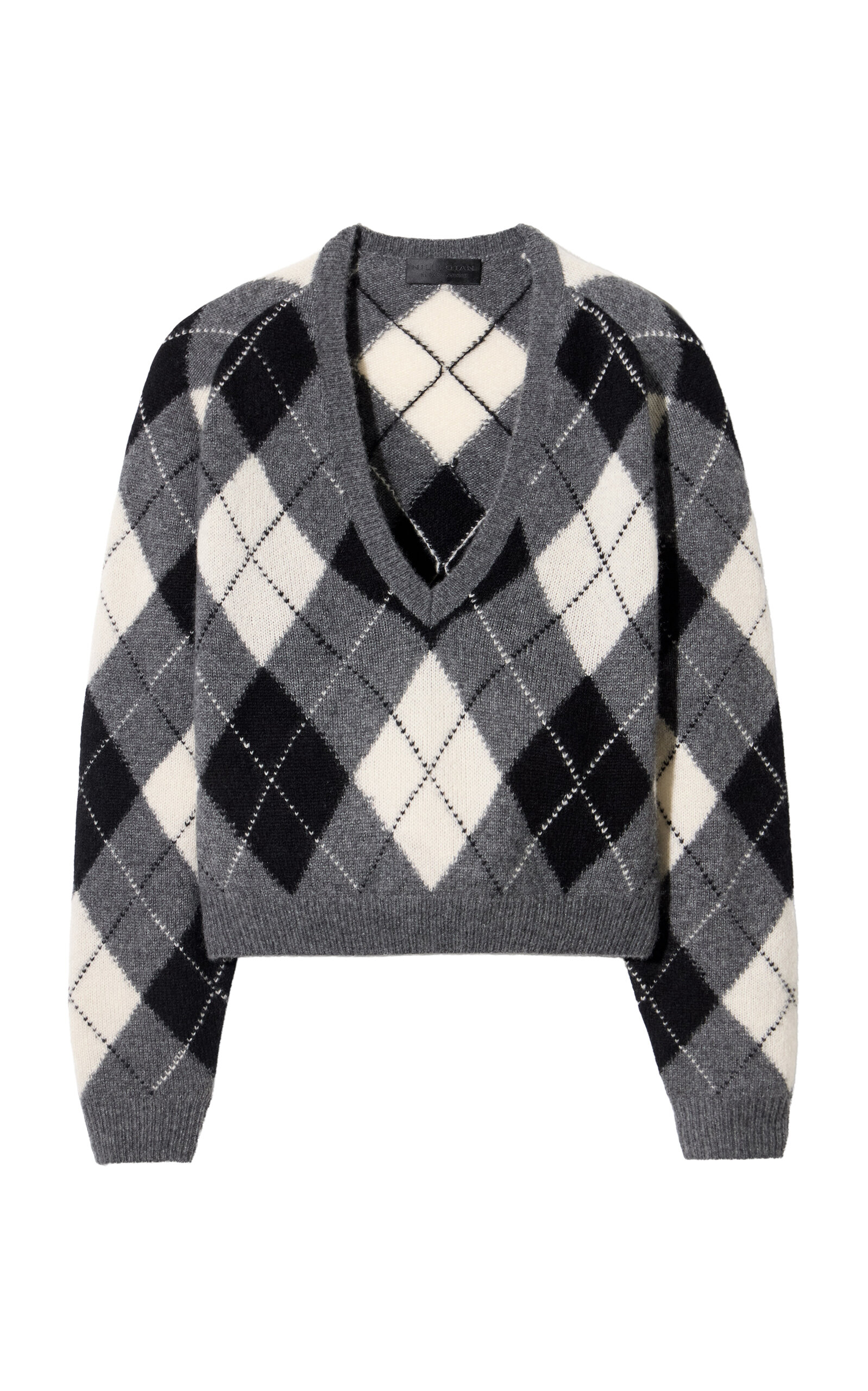 Feron Argyle Cashmere-Silk Sweater - Moda Operandi