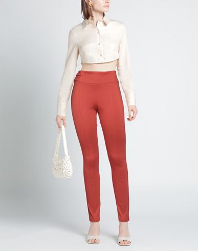 Woman Pants Rust Size 8 Viscose, Nylon, Elastane