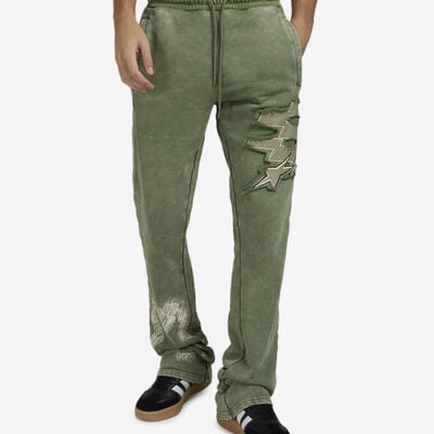 Men's Division Fleece Pants in Green