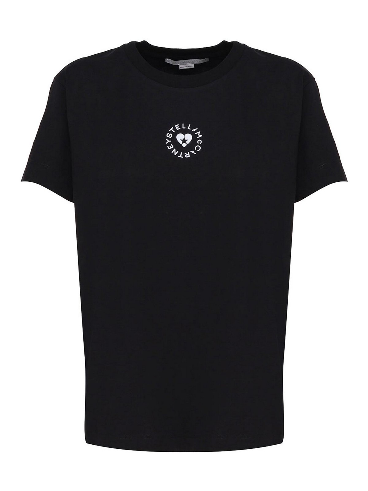 Cotton t-shirt with circular logo