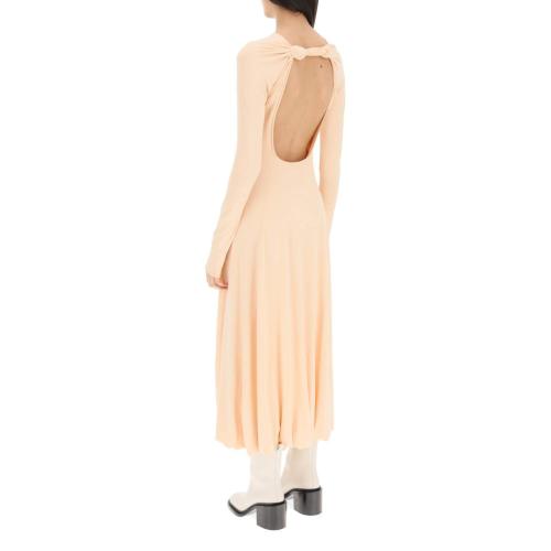 Open-back midi dress - Black