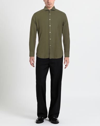 Man Shirt Military green Size 15 ¾ Cotton