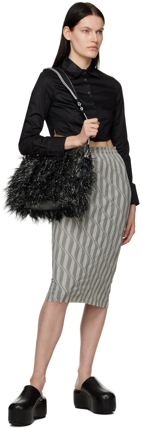Black &amp; Silver Mini The Creature Tote Bag