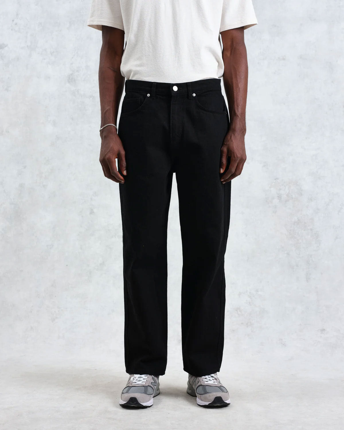 Pantalones londinenales de cera negro