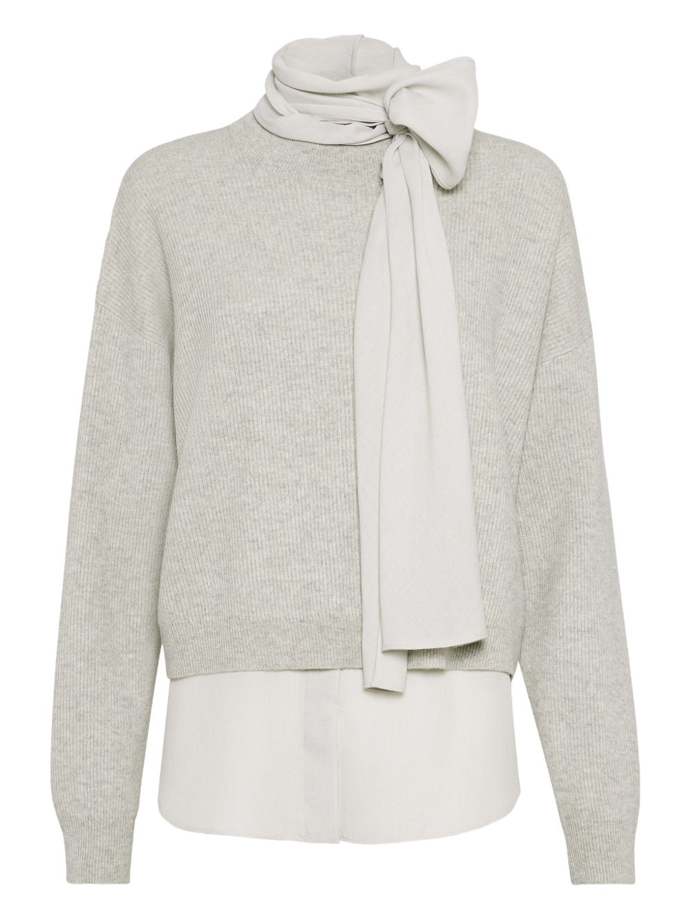 Cashmere layered sweater - Grey