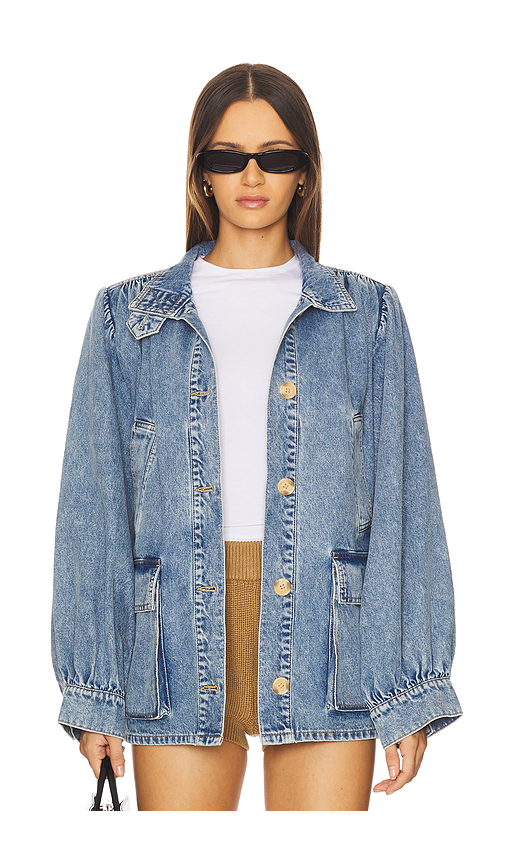 Steve Madden Marceline Jacket in Denim-Medium. M. Also in
