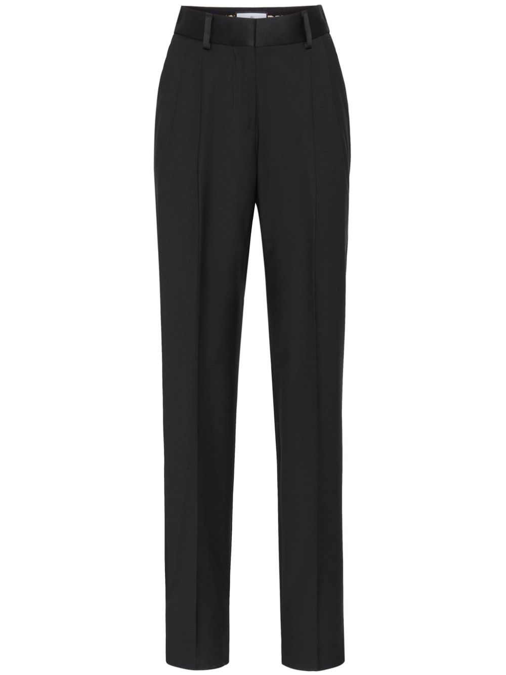 Logo-plaque tailored trousers - Black