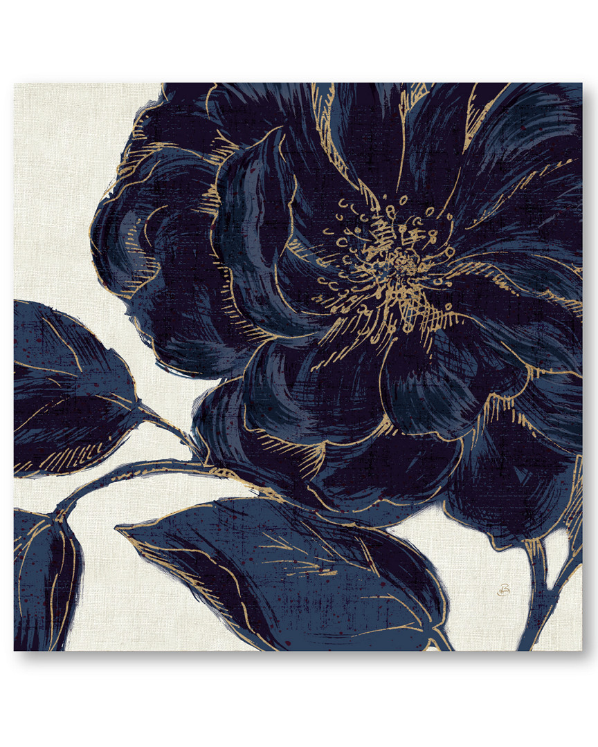 Indigo Garden II Wrapped Canvas Wall Art