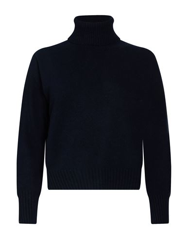 Paltò Woman Turtleneck Navy Size M Cashmere