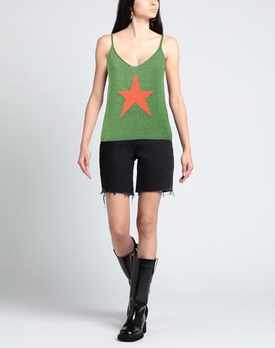 Woman Top Green Size ONESIZE Viscose, Lurex