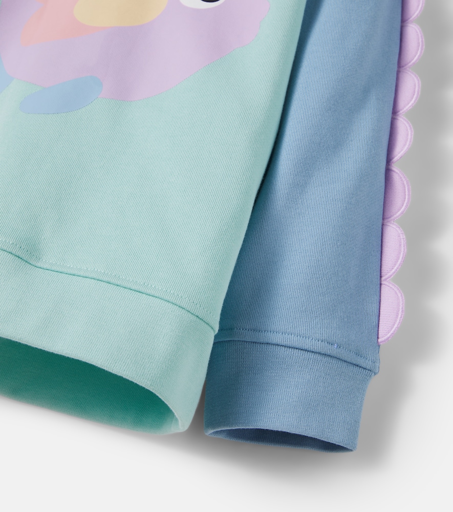 Printed cotton jersey sweatshirt