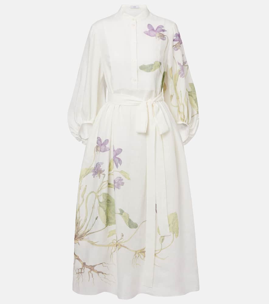 Linen wrap dress
