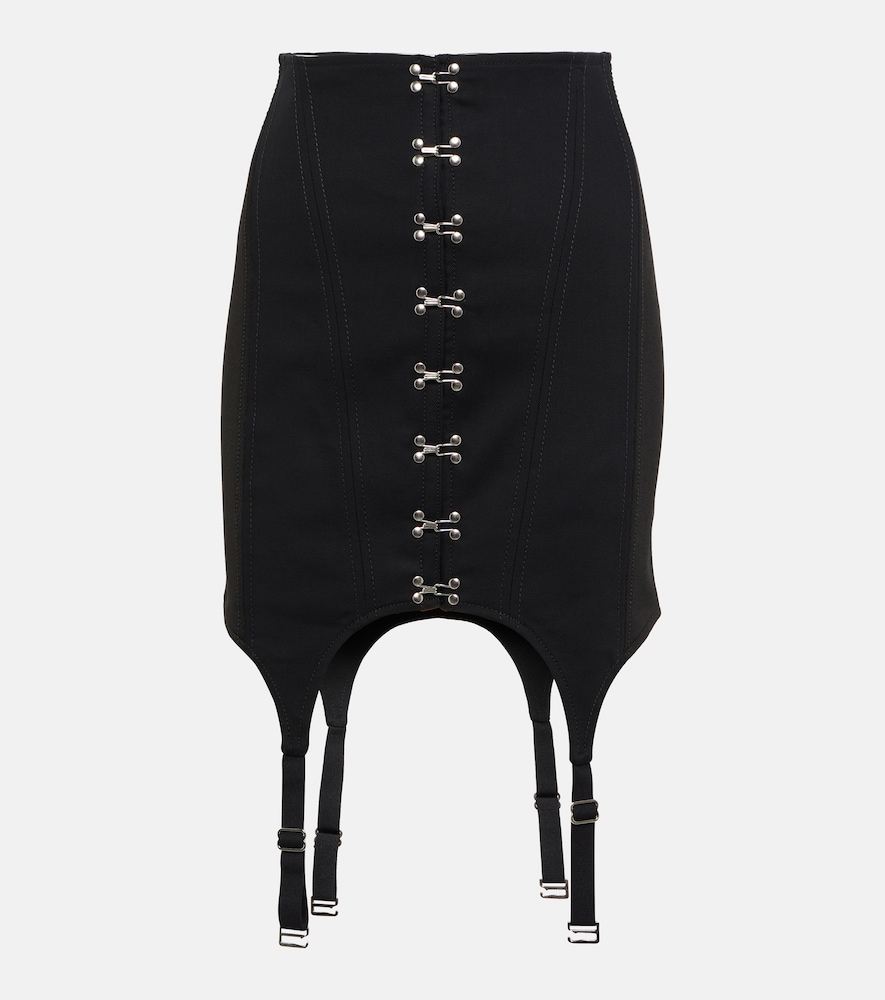 Dion Lee High-rise cotton miniskirt
