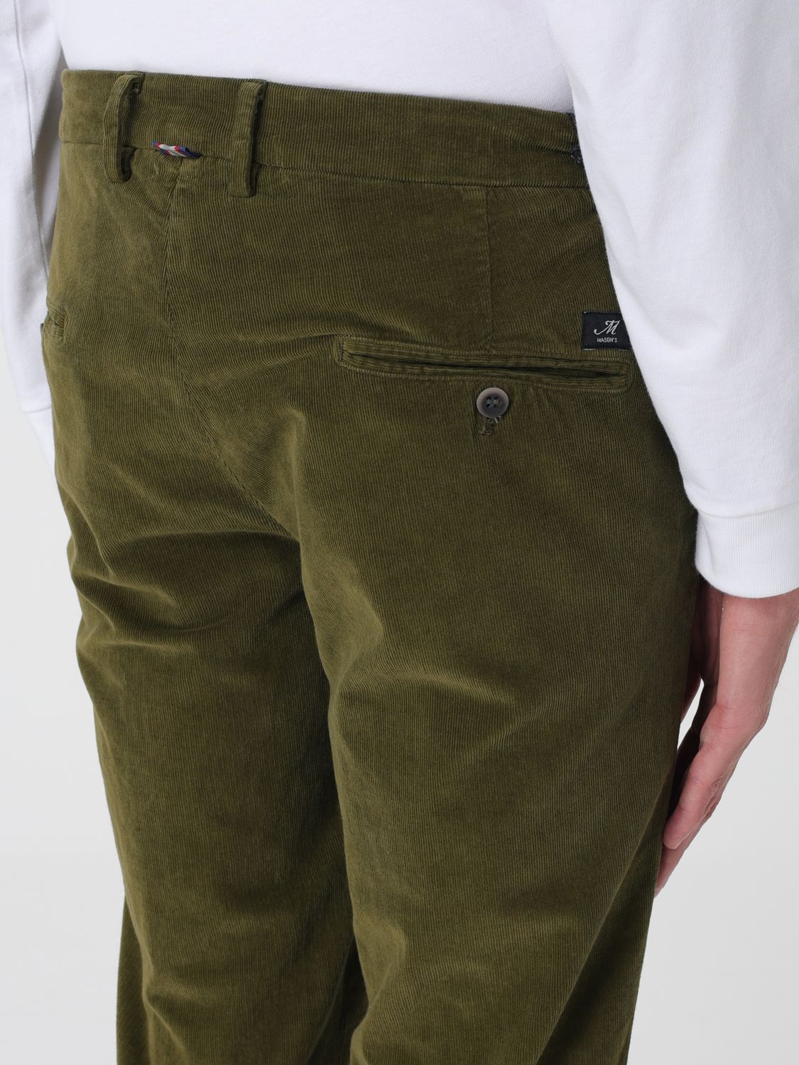 Pants Men color Green
