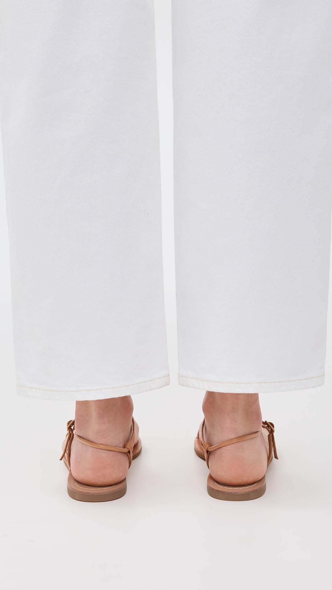 Loeffler Randall Lara Strappy Flat Sandals Dune