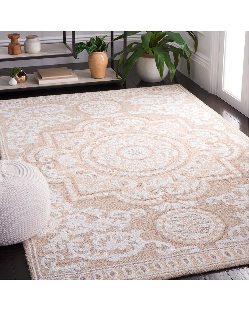 Abstract Harvest Blend Hand-Tufted Wool Rug With Cotton Cloth Backing