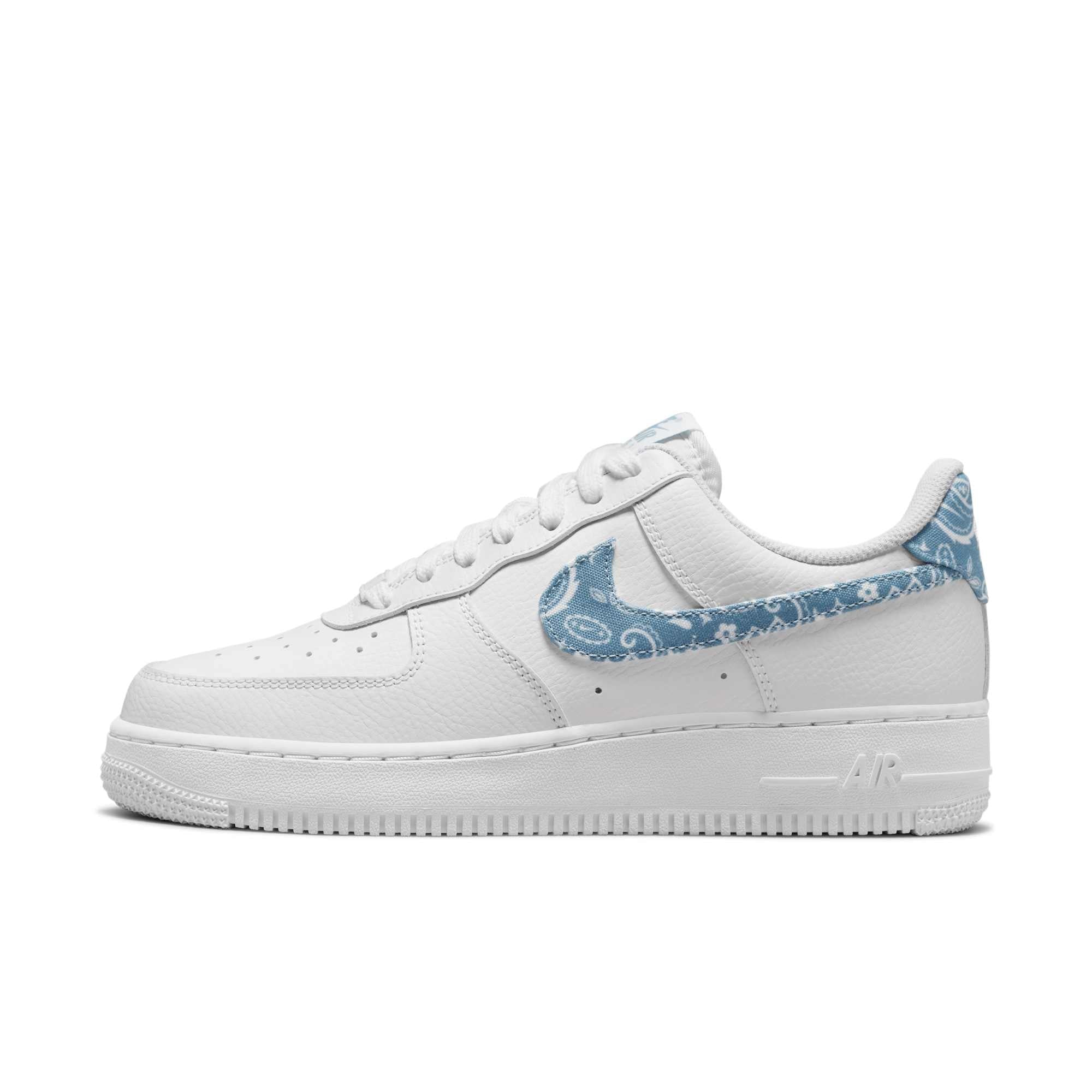 Women's Air Force 1 Low '07 Essential 'White Worn Blue Paisley' Sneakers