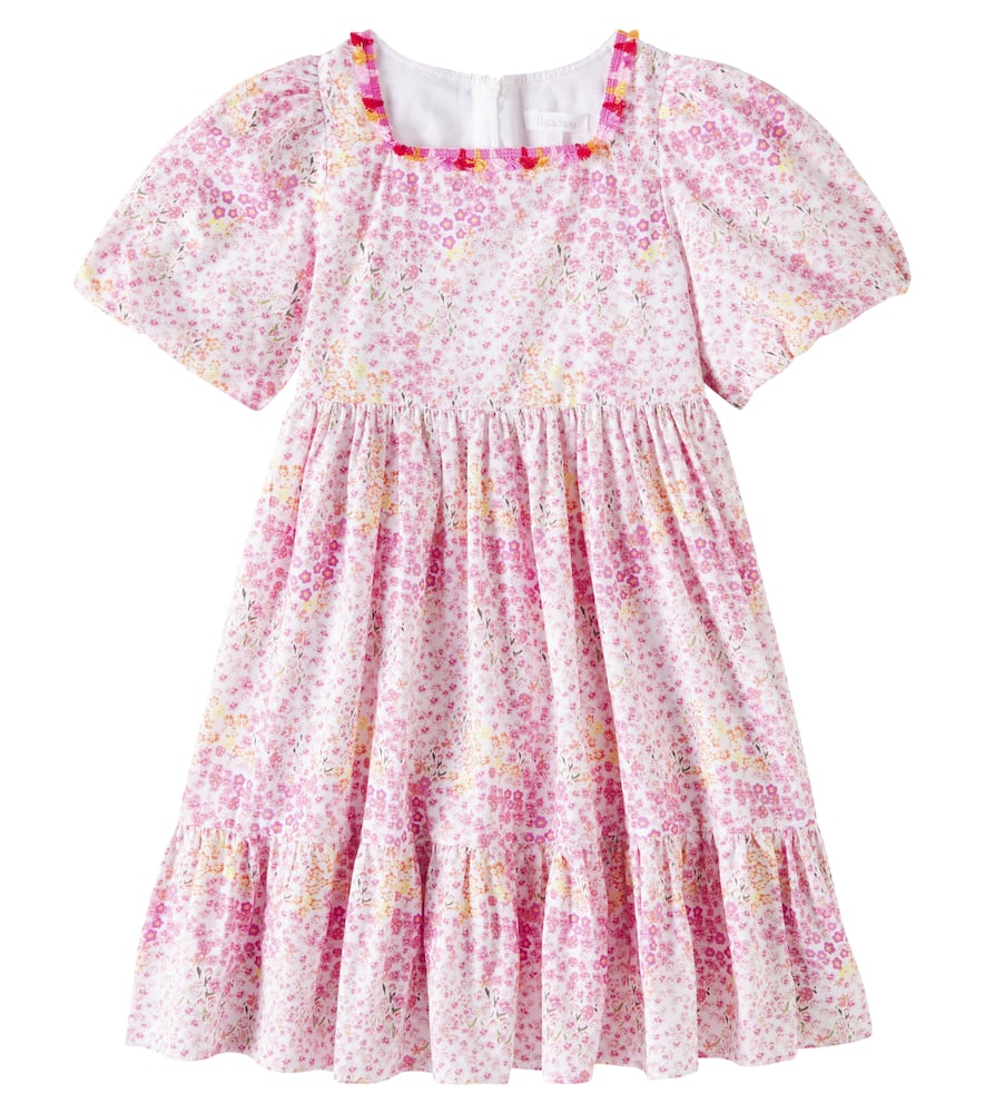 Floral printed cotton dress