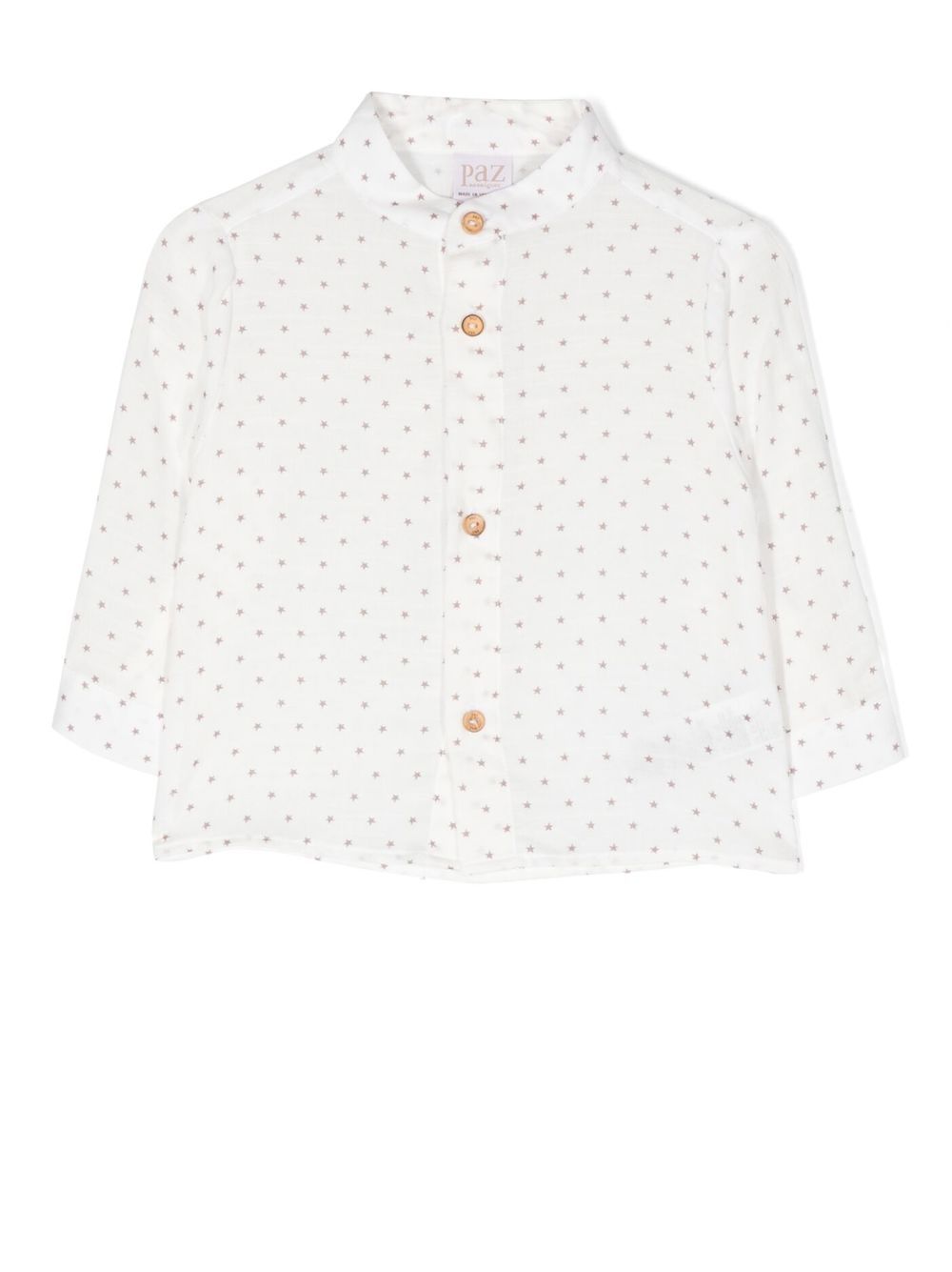 Star-print long-sleeve shirt - White