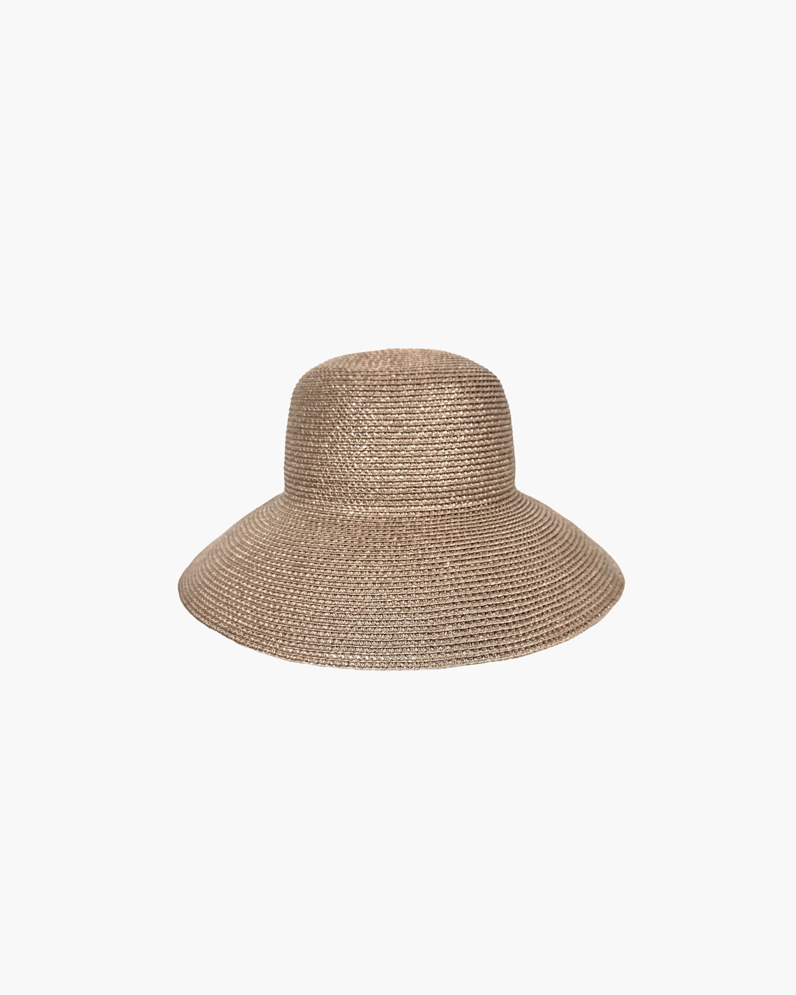 Women's Taupe Squishee Straw Hat