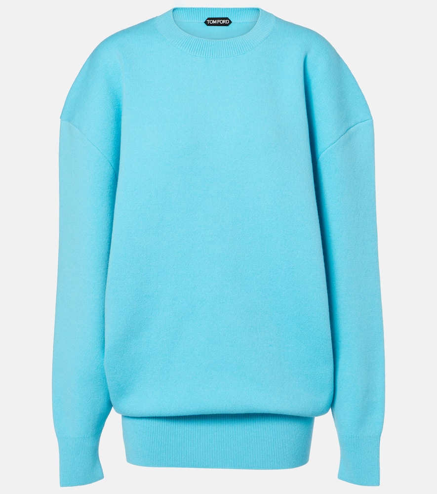 Wool and cashmere-blend sweatshirt dress