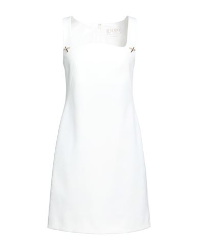 Woman Mini dress White Size 2 Viscose, Polyamide, Elastane