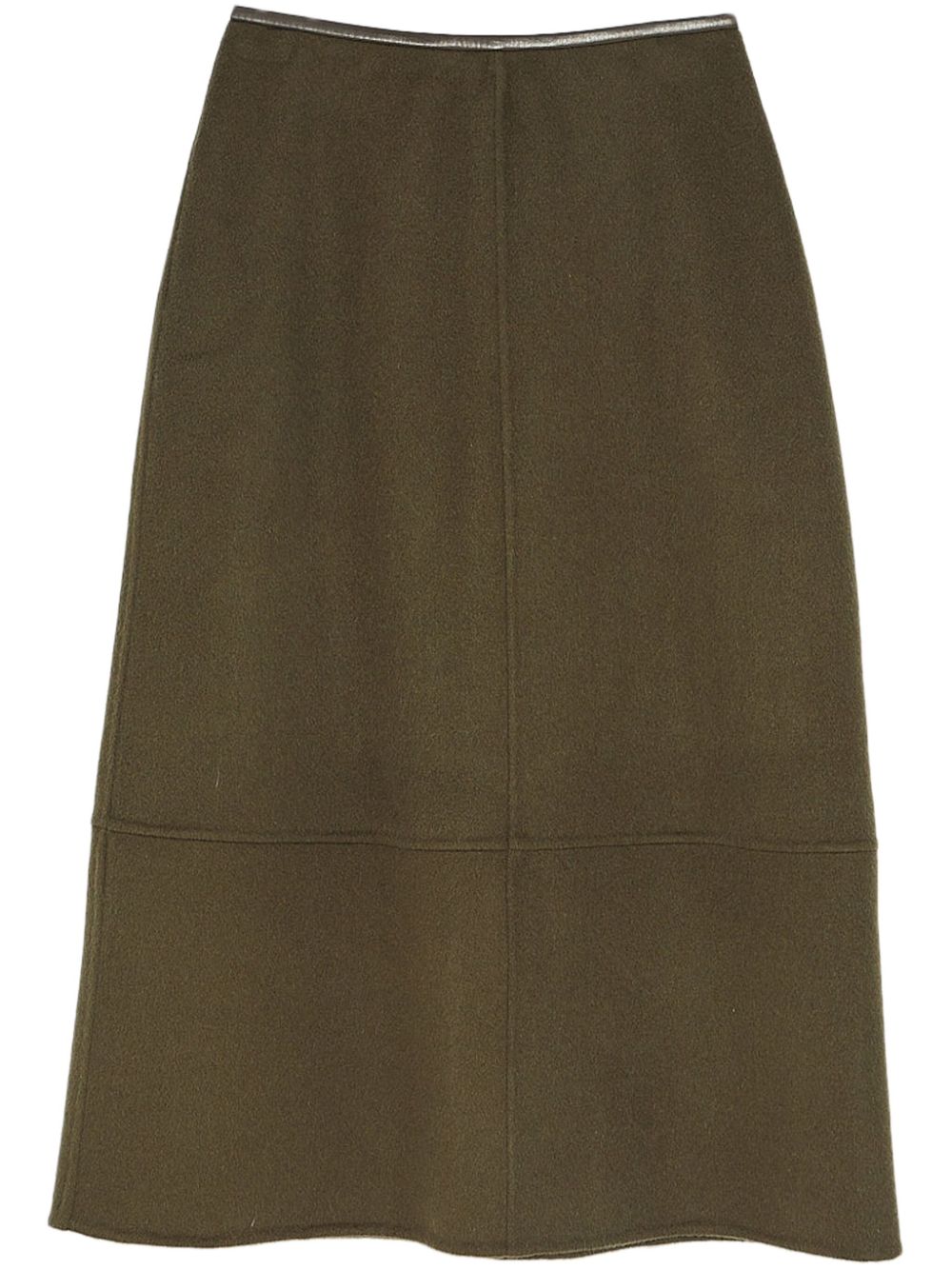 Double-sided midi skirt - Green