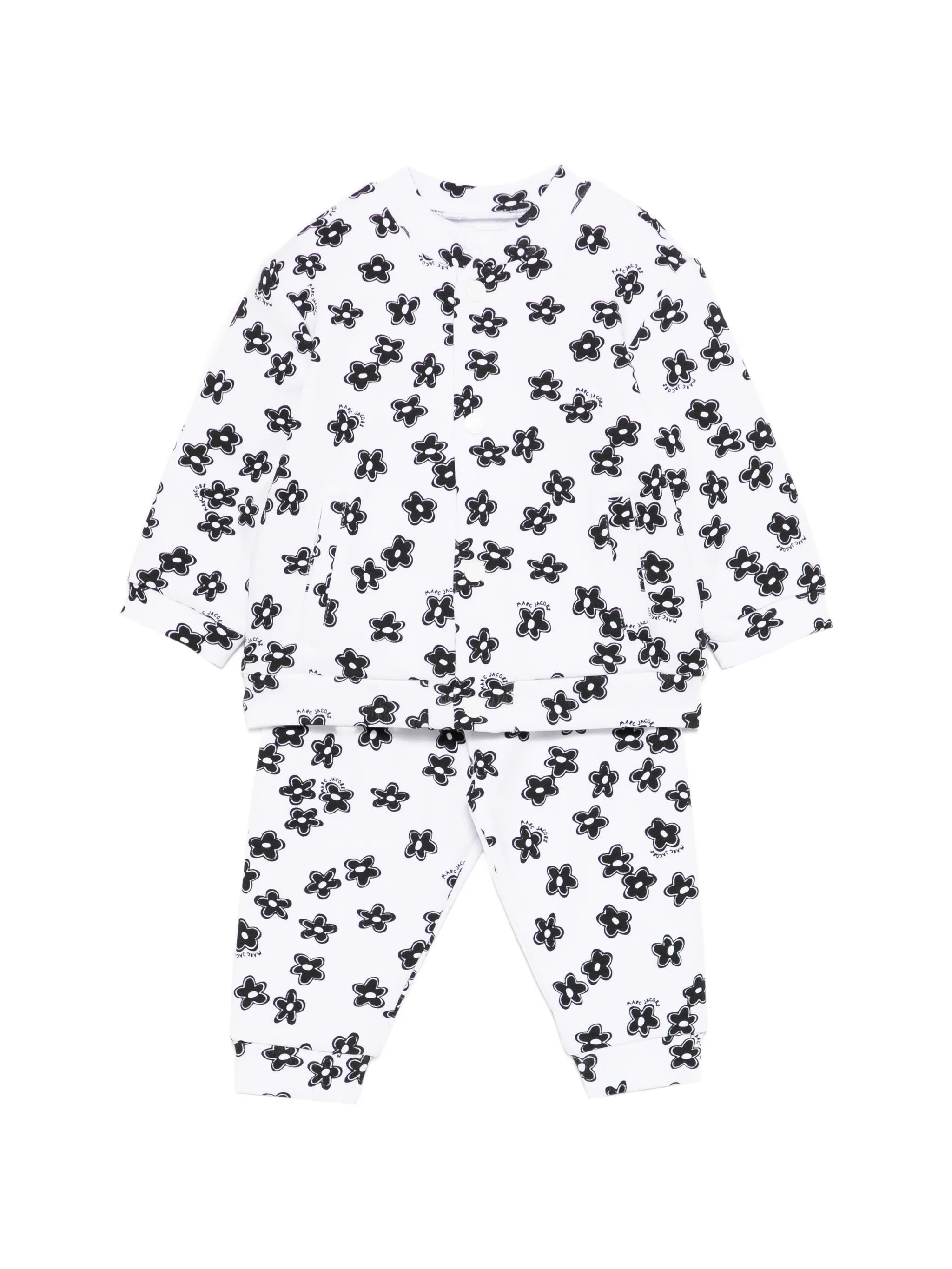 Long-Sleeved Floral Print Mini Jacket Set for Kids