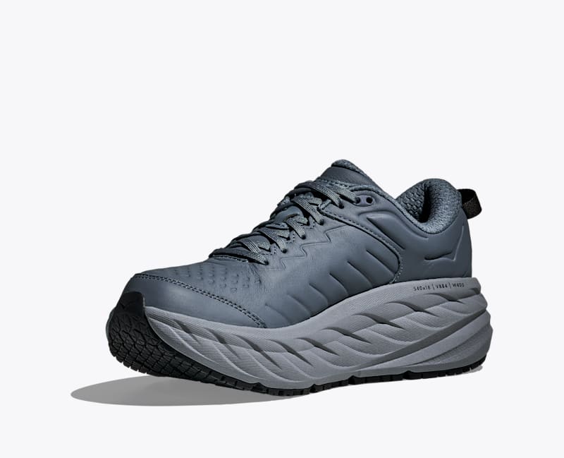HOKA Men's Bondi SR Shoes in Faded Navy/Carbon Black