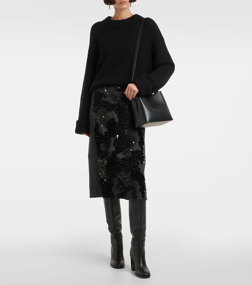 Sac Mini leather tote bag