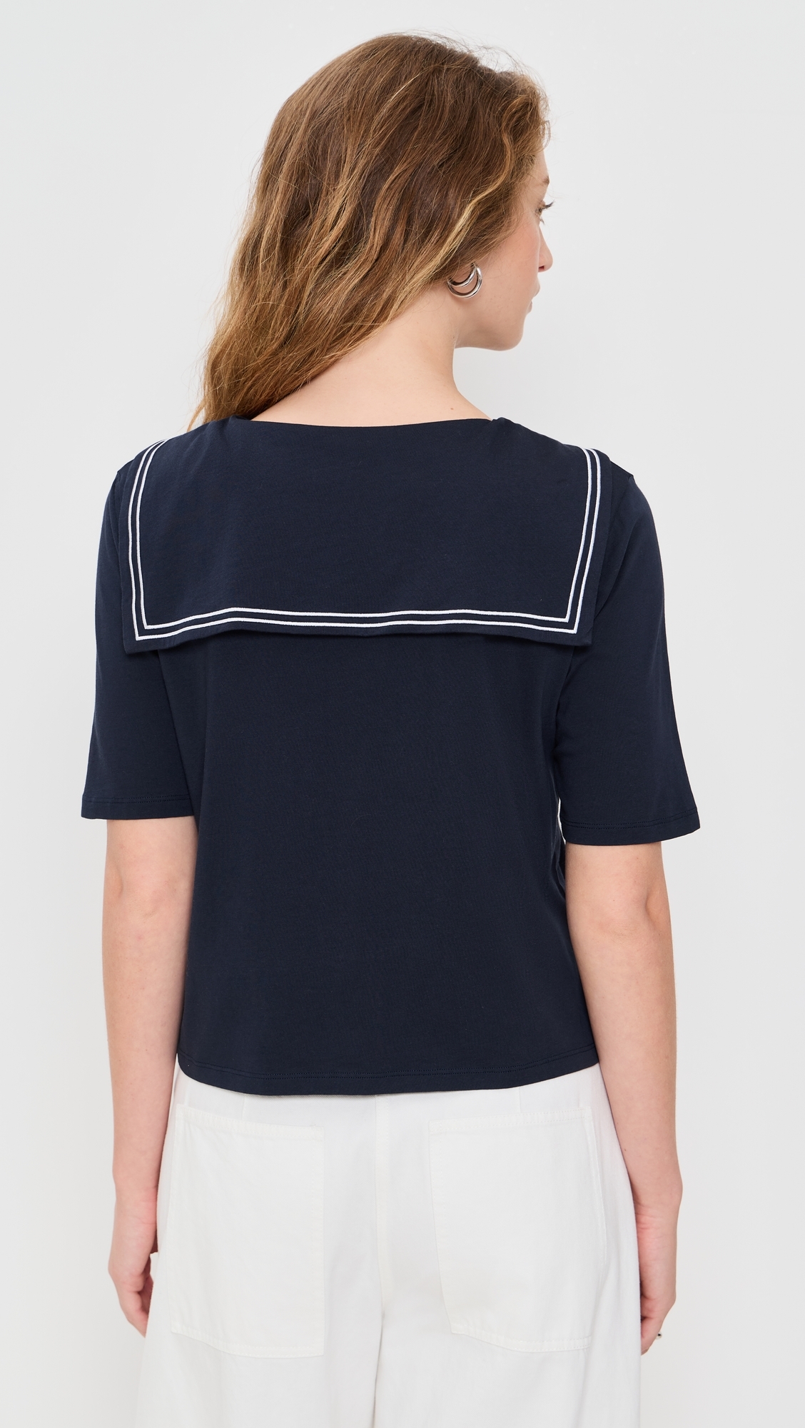 The Fisher Sailor Tee Navy/White