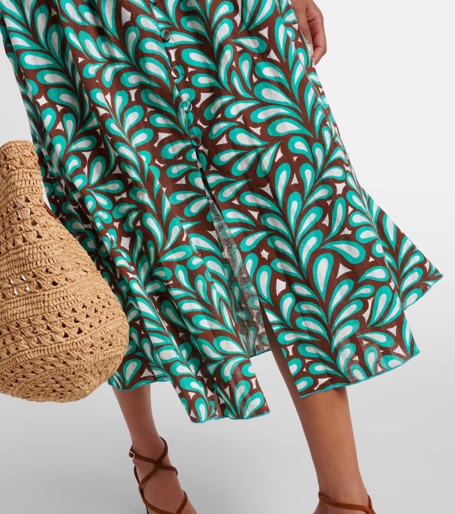 Diane von Furstenberg Erica printed cotton midi dress