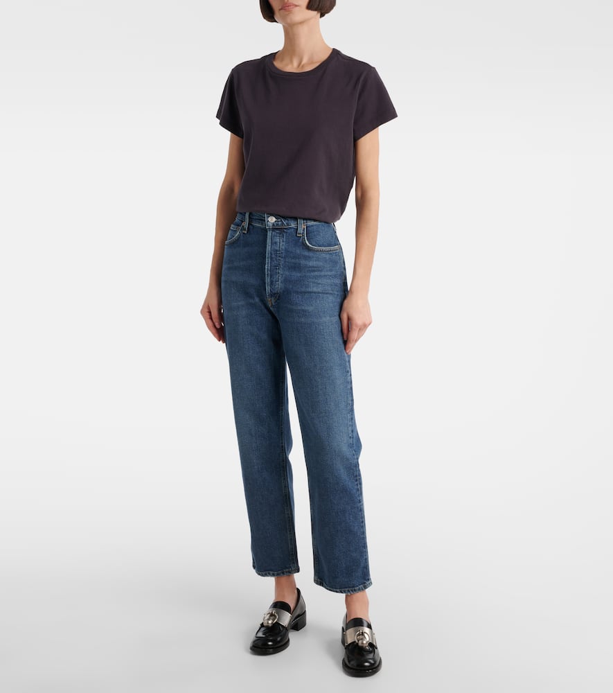 '90s Pinch Waist Crop straight jeans