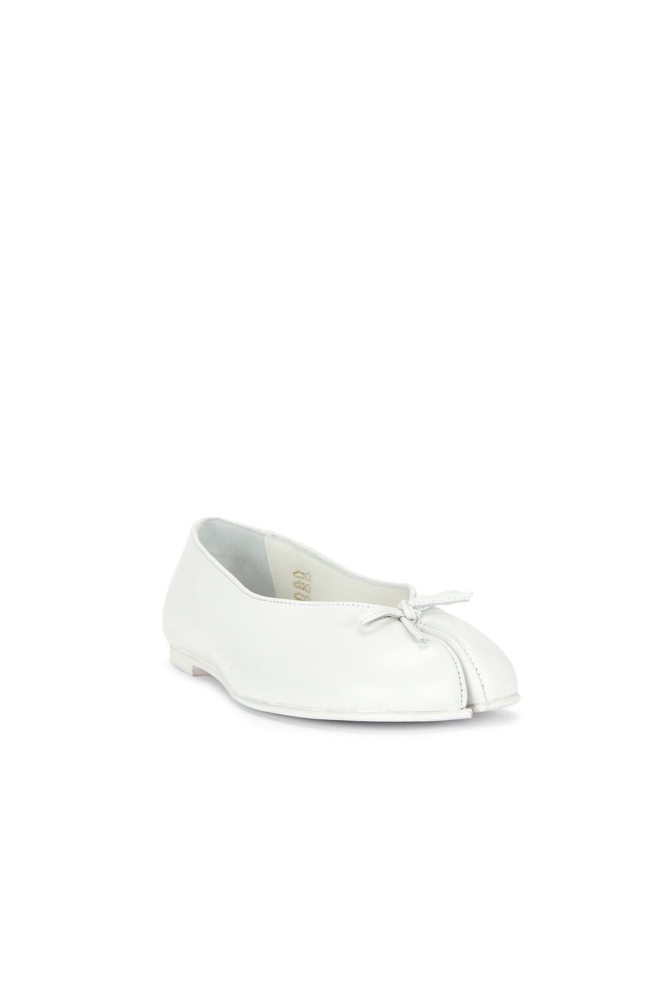 Sandy Liang Tabi Ballerina Flat in White