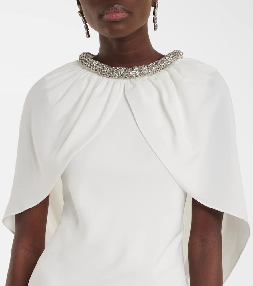 Roland Mouret Bridal embellished caped gown