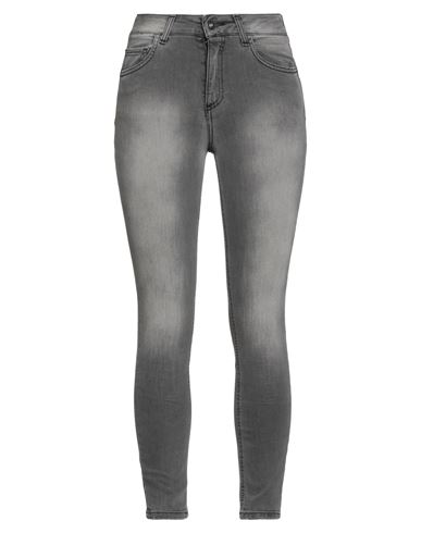 Woman Jeans Grey Size 4 Cotton, Eco Polyester
