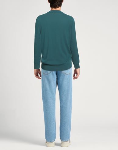 By Slowear Man Sweater Deep teal Size 40 Cotton