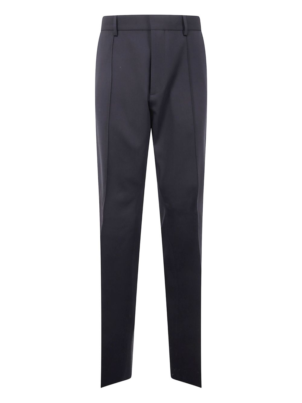 Wool press pleat trousers - Black