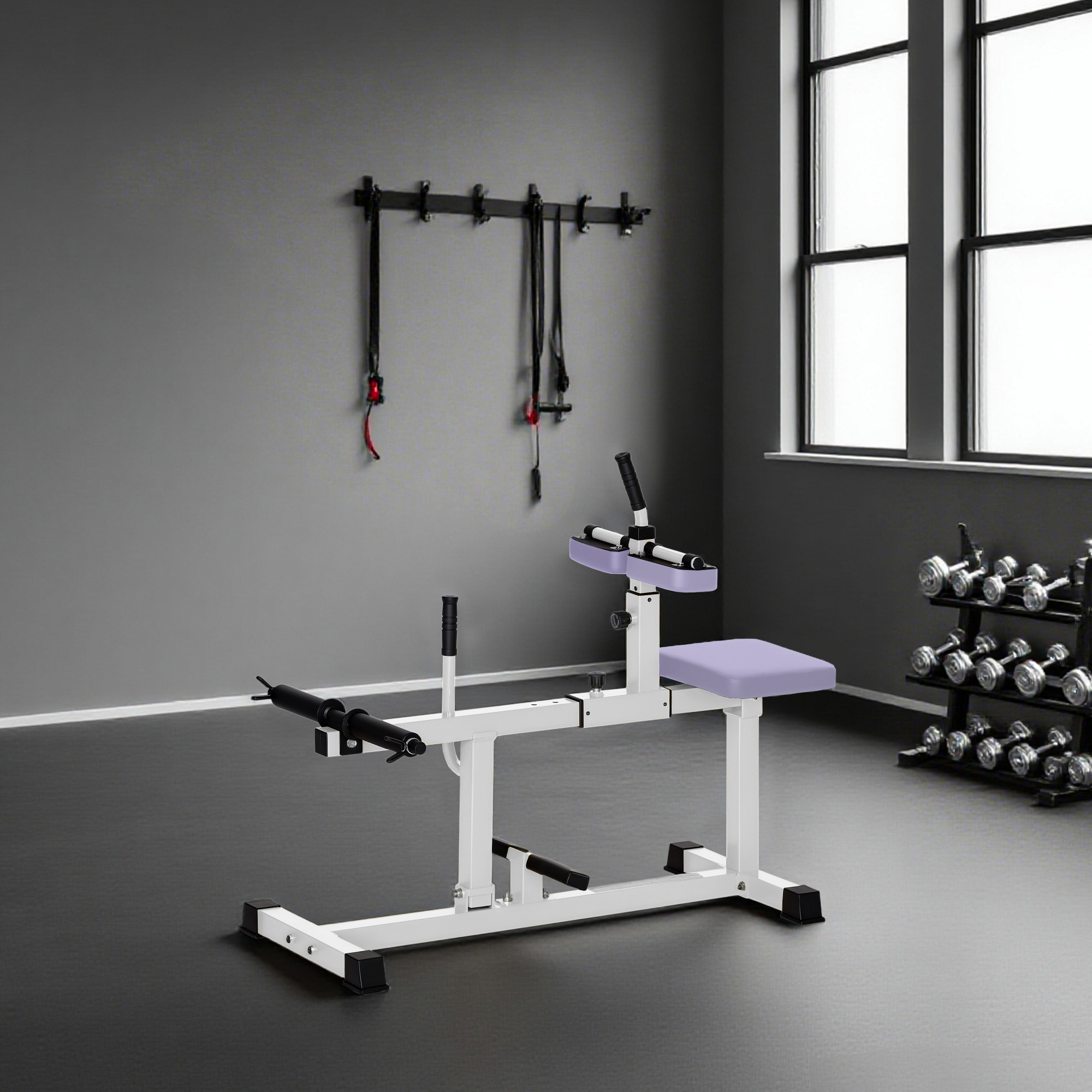 Soozier Adjustable Steel Seated Calf Raise Exercise Strength Training Gym Equipment, Purple