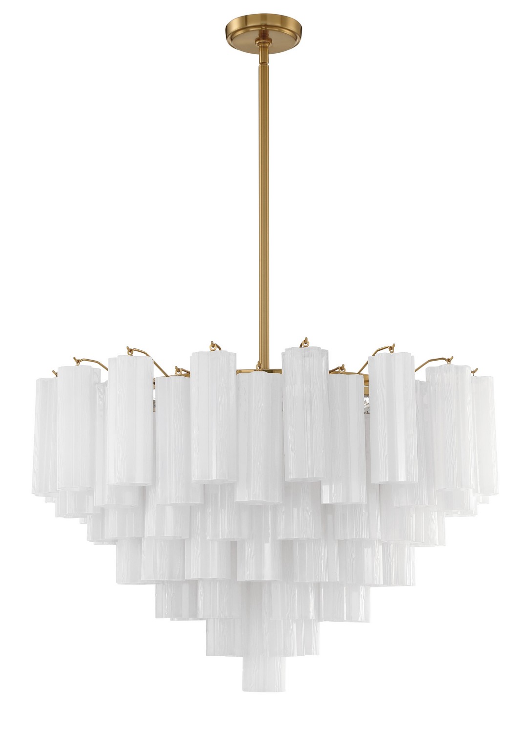 Aged Brass 16 Light Chandelier from the Addis Collection