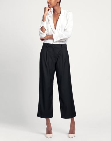 Woman Pants Midnight blue Size 12 Polyester, Viscose, Elastane