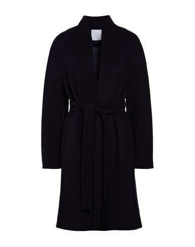 Woman Coat Navy Size 0 Wool, Cashmere